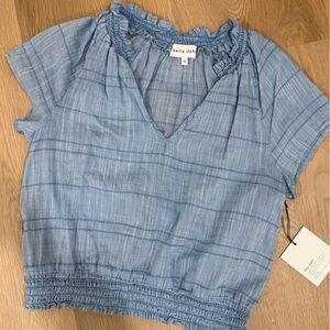 Bella Dahl Sky Blue Elastic-Waist Women's Shorts